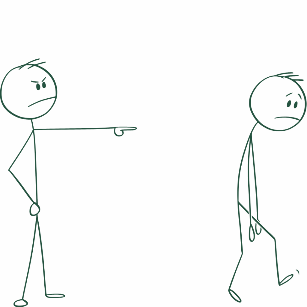 Image of a disgruntled person