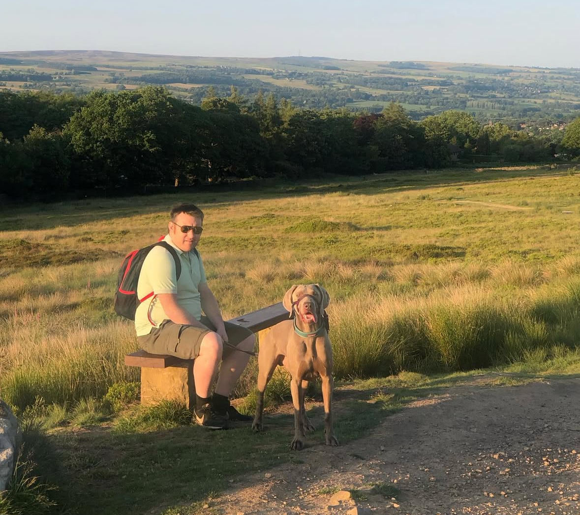 Cosmo and Chris Ilkley Moor